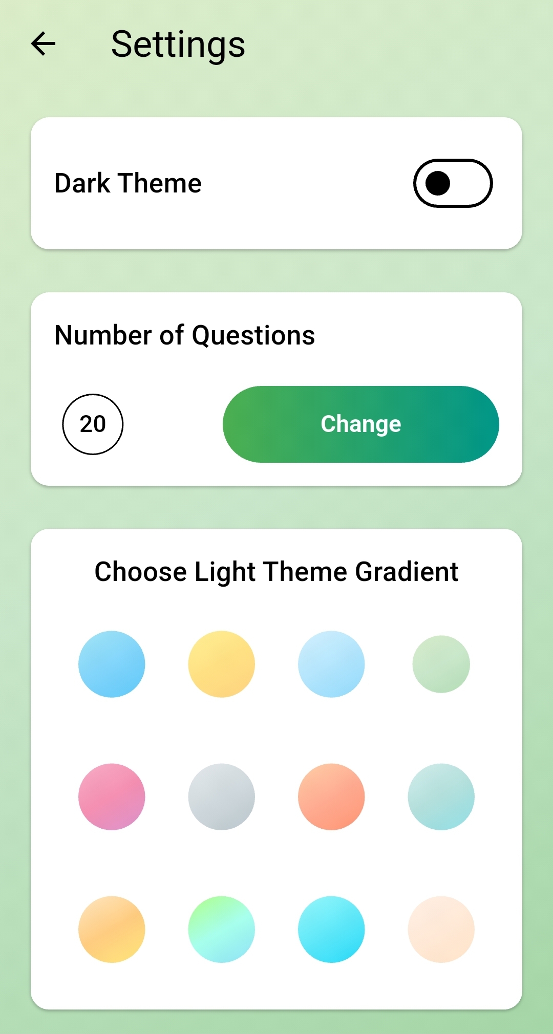Quiz App Score Screen