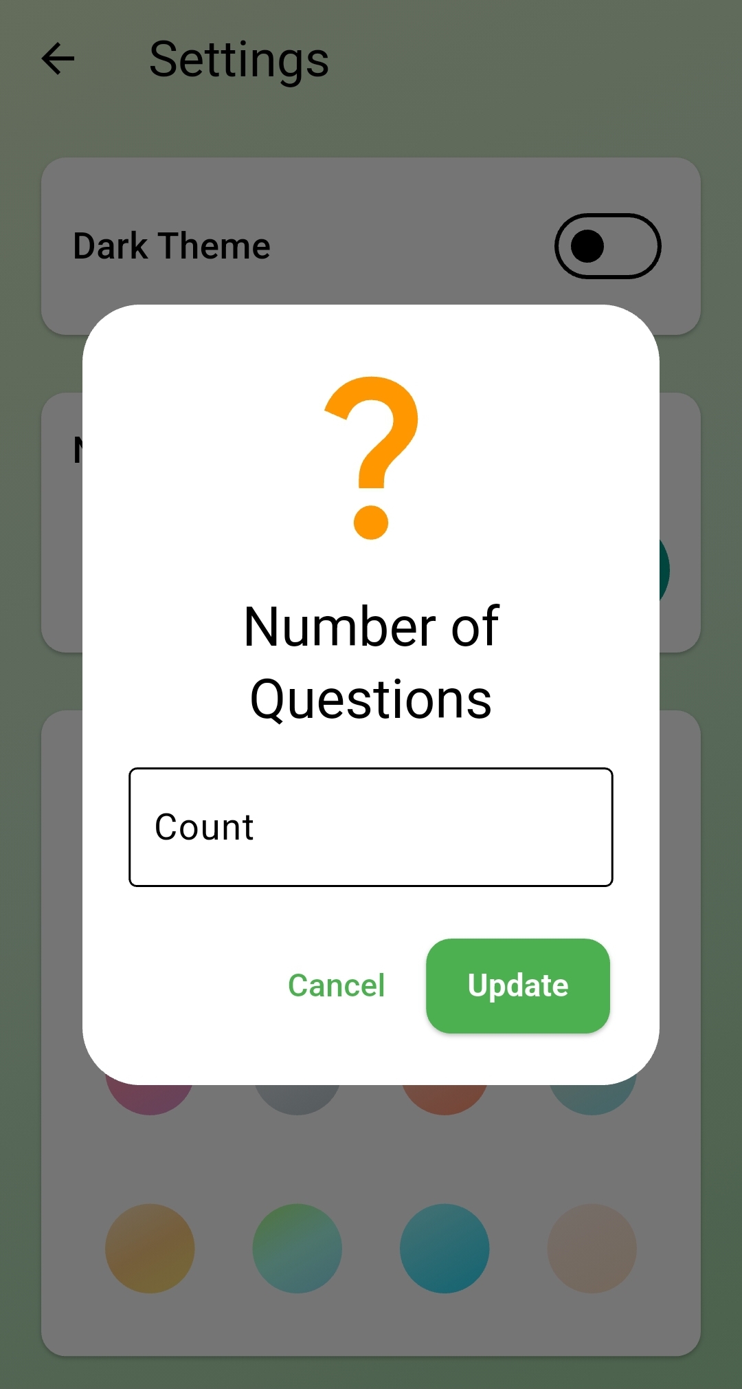 Quiz App Score Screen