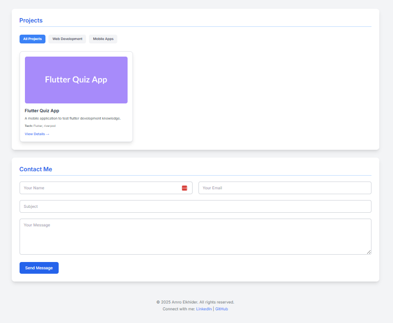 Amro Home page projects 
