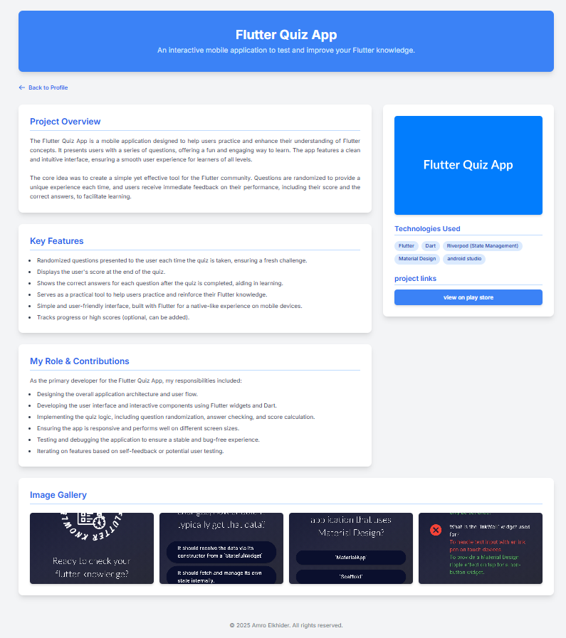 Amro Projects page